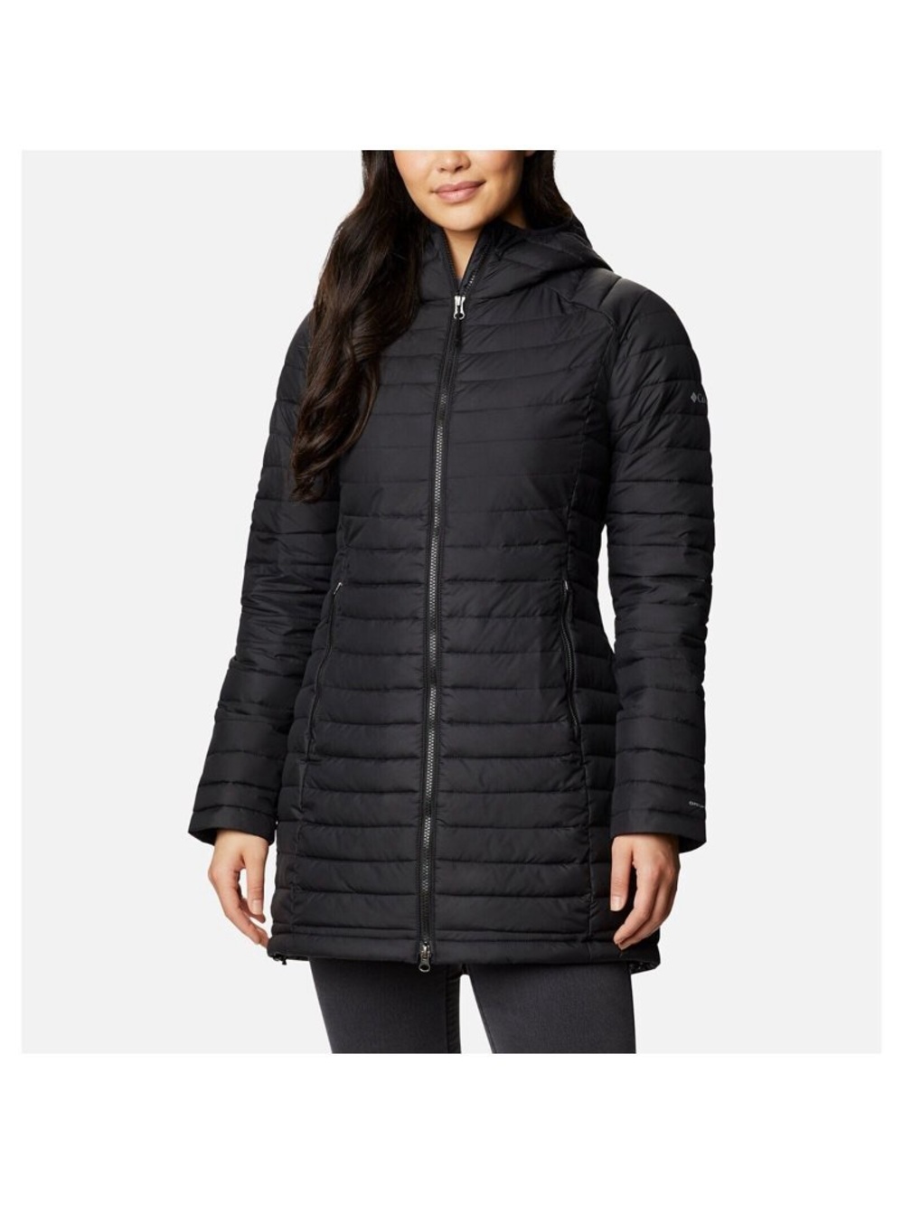 Columbia Women's White Out Mid Omni-Heat Long Hooded Jacket